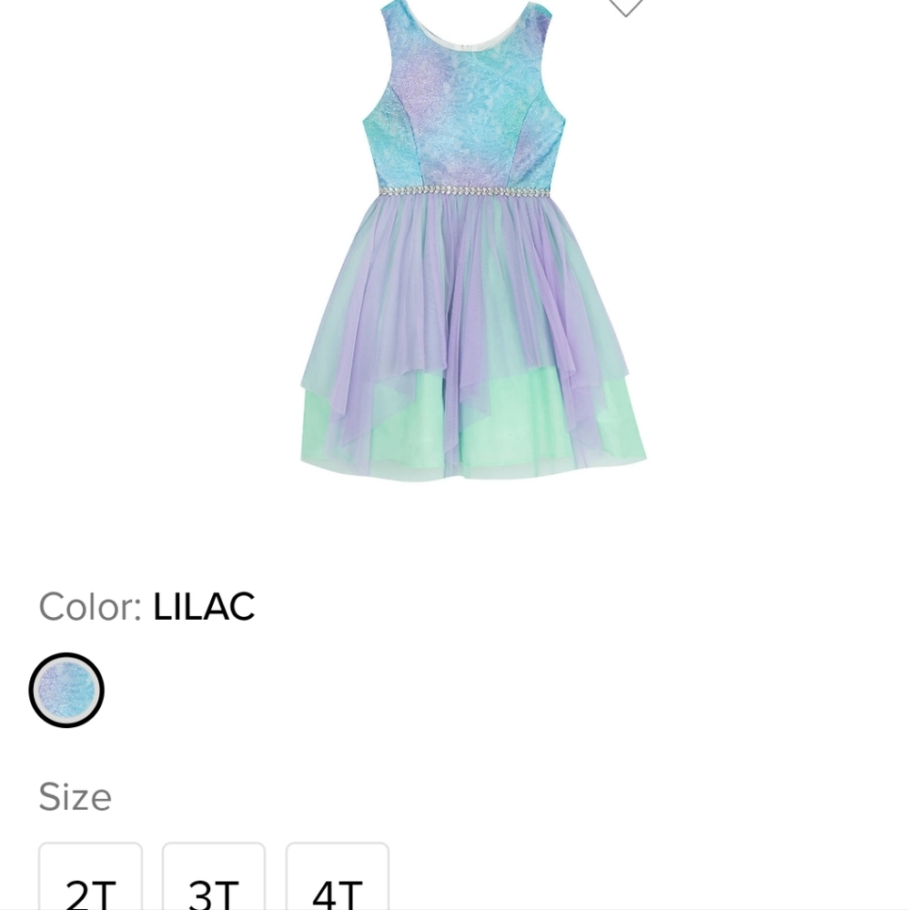 Rare Editions Lilac 3T dress